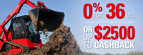 0% for 36 mo. or up to $2500 CASHBACK